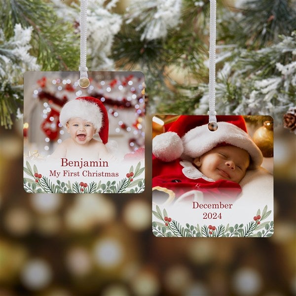 First Noel Personalized Photo Ornament - 49236