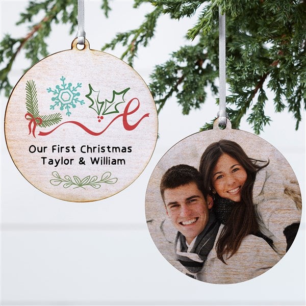 Frosted Love Personalized Ornament - 49258