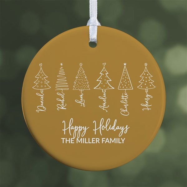 Scripted Christmas Tree Personalized Ornament - 49262