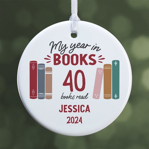 Book Lover Personalized Ornament - 49269