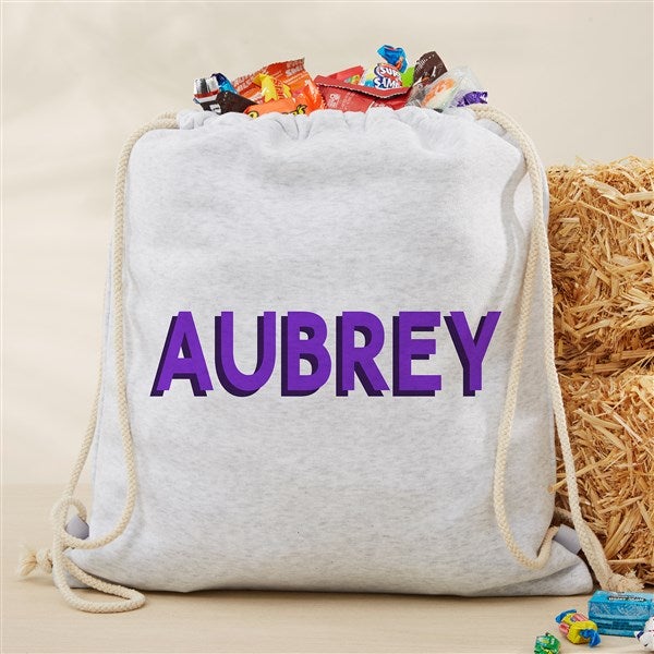 Shadow Name Personalized Halloween Drawstring Bag  - 49270