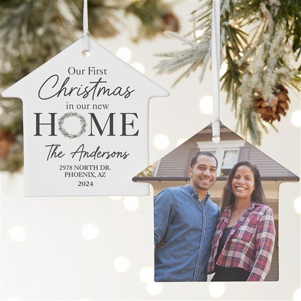 First Christmas In Our Home Personalized House Ornament - 49328