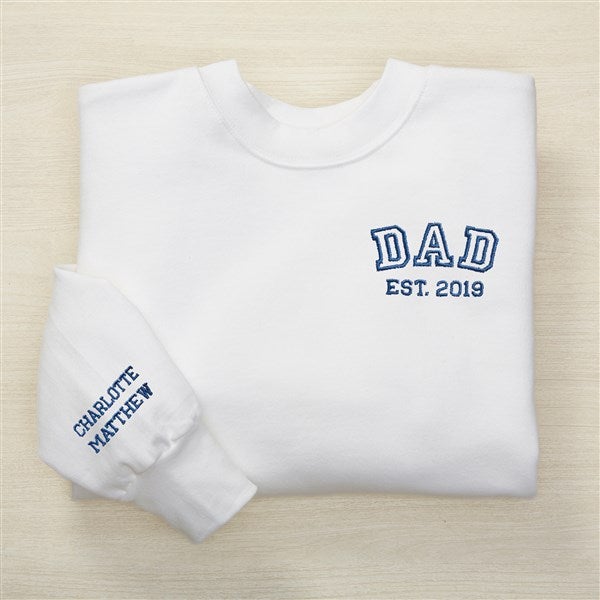 Dad's Starting Lineup Embroidered Men's Sweatshirt - 49353