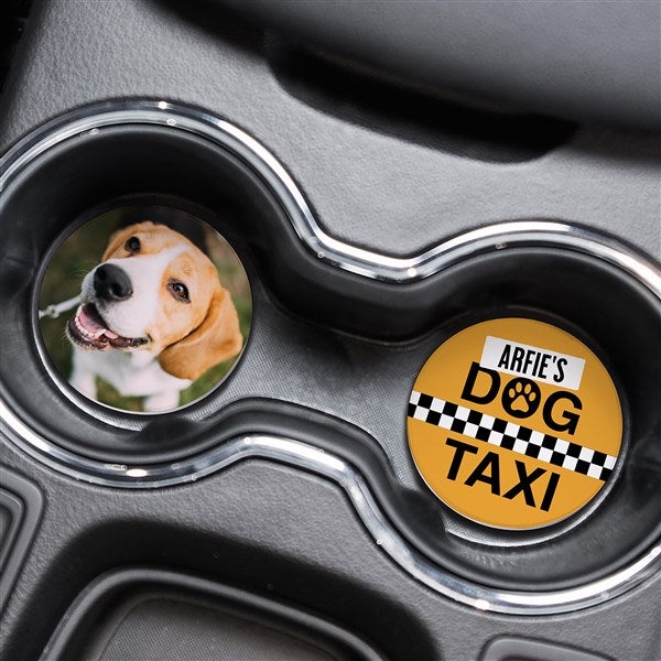 Dog Taxi Personalized Car Coaster Set of 2  - 49396