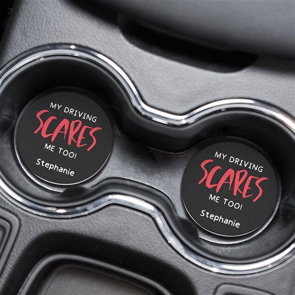 My Driving Scares Me Personalized Car Coaster Set of 2  - 49398