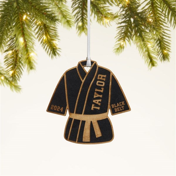 Karate Personalized Wood Ornament - 49409