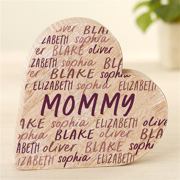 Grateful Heart Personalized Wooden Heart - 49418