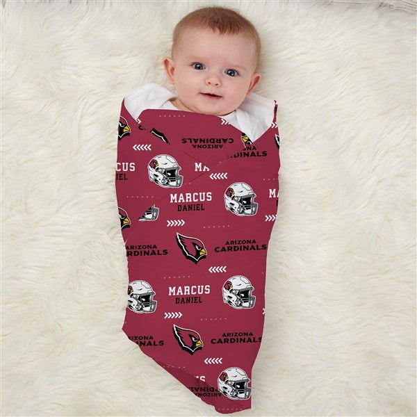 NFL Arizona Cardinals Personalized Baby Hat & Receiving Blanket Set  - 49485