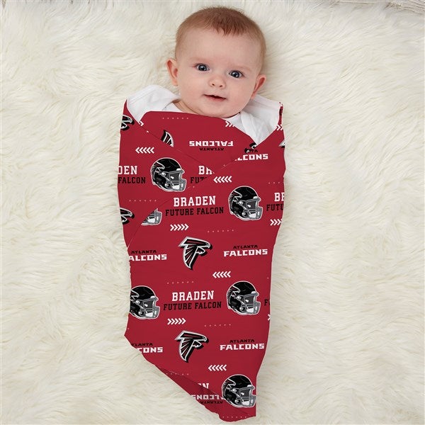 NFL Atlanta Falcons Personalized Baby Hat & Receiving Blanket Set  - 49486