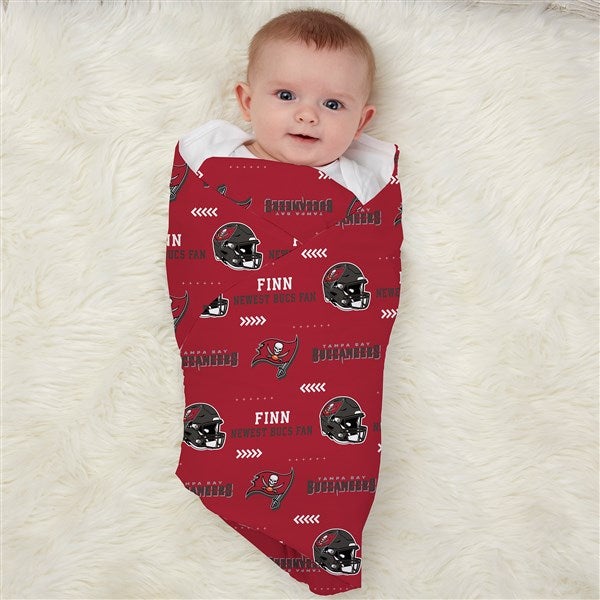 NFL Tampa Bay Buccaneers Personalized Baby Hat & Receiving Blanket Set  - 49503