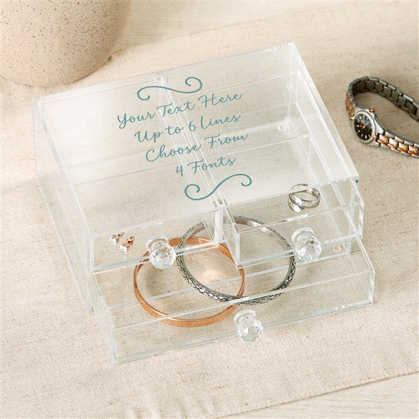 Write Your Own Personalized Acrylic Jewelry Box  - 49522