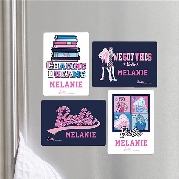 Barbie™ Varsity Personalized Magnet Set of 4 - 49643