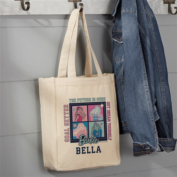 Barbie™ Varsity Collection Personalized Canvas Tote Bags - 49650