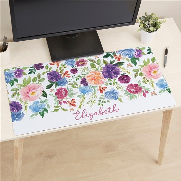 Forever Floral Personalized Desk Mat - 49684