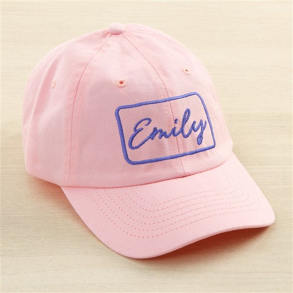 Classic Kids Embroidered Name Patch Baseball Cap  - 49749