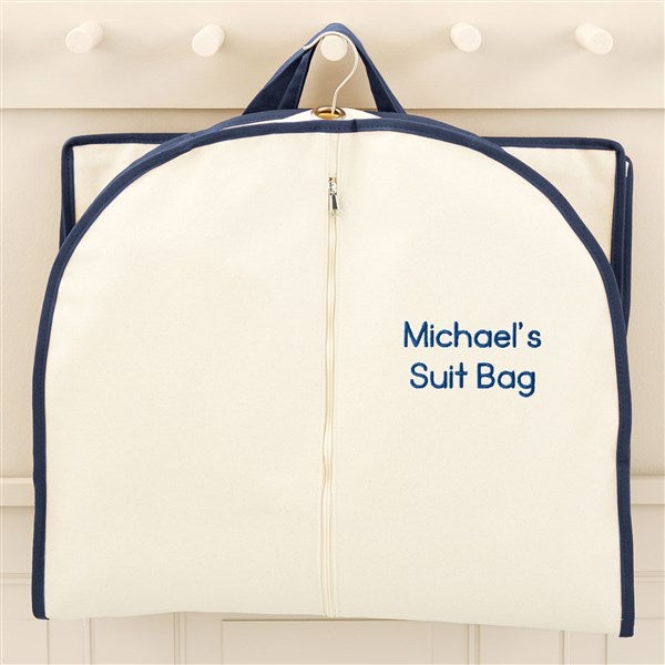 Write Your Own Embroidered Canvas Garment Bag  - 49756