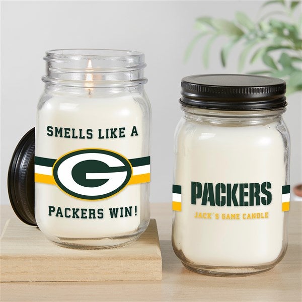 NFL Green Bay Packers Personalized Farmhouse Candle Jar - 49802