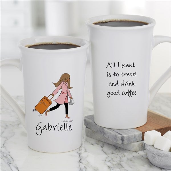 philoSophie's® Travel Personalized Coffee Mugs - 49840