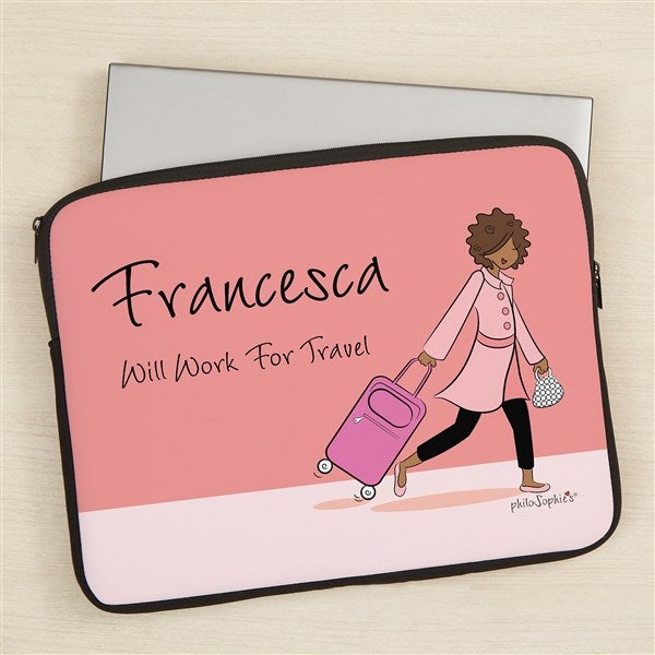 philoSophie's Travel Personalized Laptop Sleeve - 49846