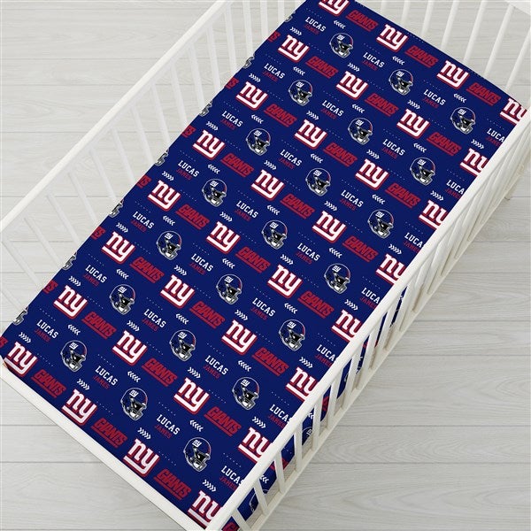 Personalized NFL Baby Crib Sheet - New York Giants - 49869