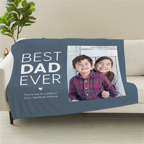 Best Dad Personalized Photo Blankets - 49872