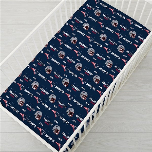 Personalized NFL Baby Crib Sheet - New England Patriots - 49879