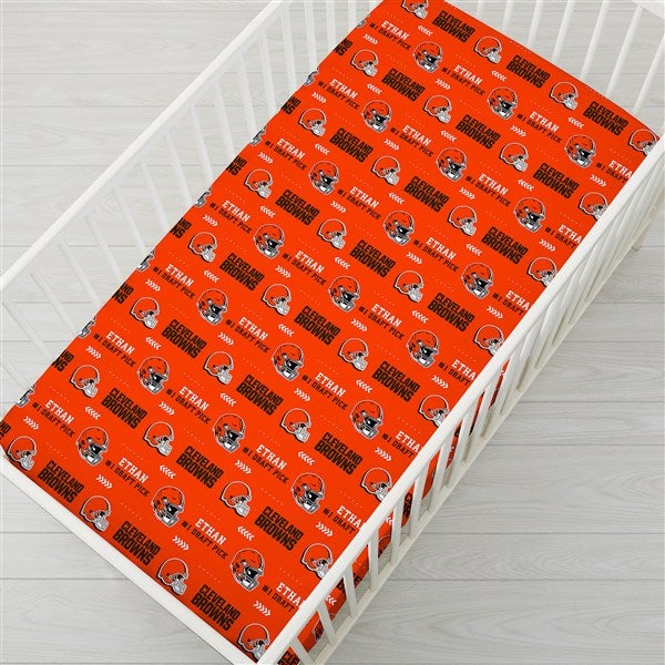 NFL Cleveland Browns Personalized Crib Sheet - 49880