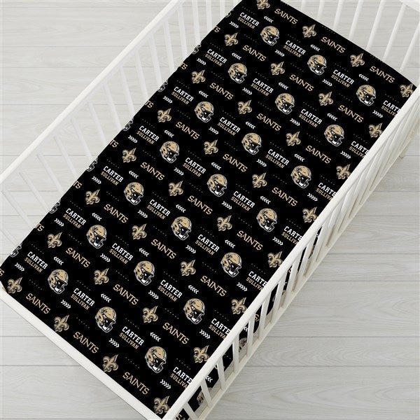 Personalized NFL Baby Crib Sheet - New Orleans Saints - 49882