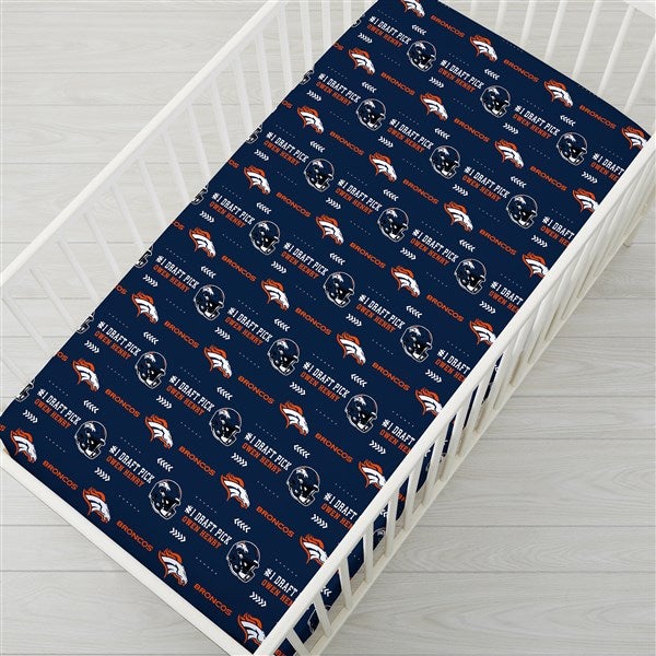 Personalized NFL Baby Crib Sheet - Denver Broncos - 49885