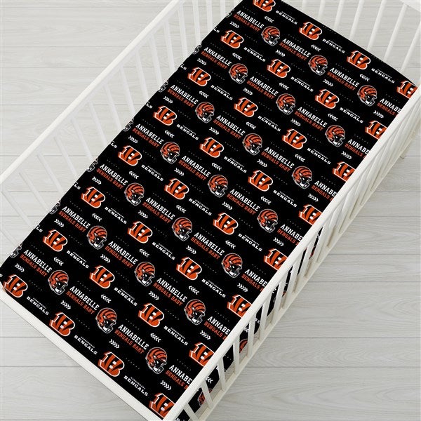 Personalized NFL Baby Crib Sheet - Cincinnati Bengals - 49903