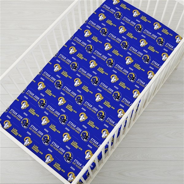 Personalized NFL Baby Crib Sheet - Los Angeles Rams - 49915