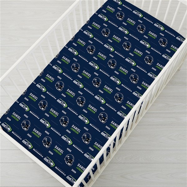 NFL Seattle Seahawks Personalized Crib Sheet - 49920