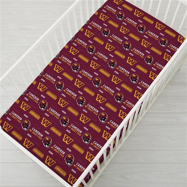 Personalized NFL Baby Crib Sheet - Washington Commanders - 49926