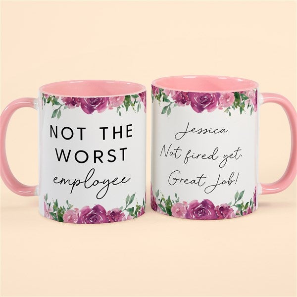 Not the Worst Employee Personalized Co-Worker Coffee Mugs - 49965