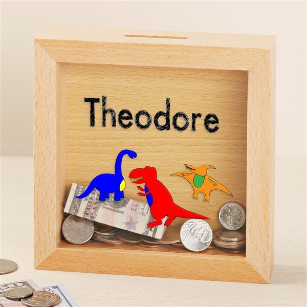 Just For Him Personalized Kids Bank - Dinosaurs, Cars, Sports, Robots - 50087