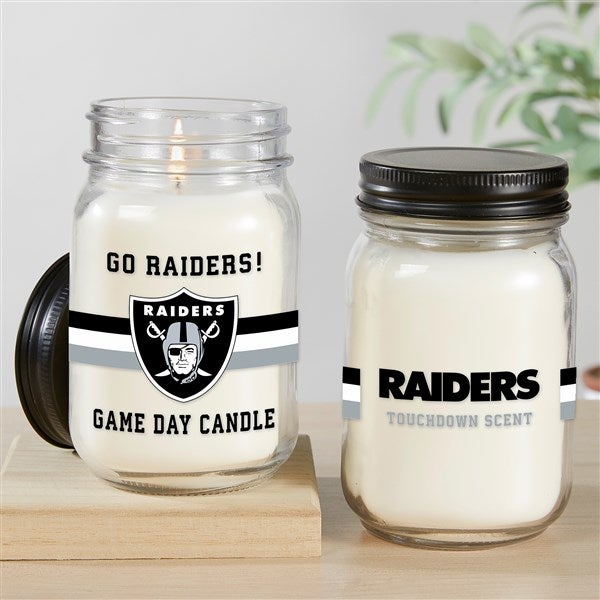 NFL Las Vegas Raiders Personalized Farmhouse Candle Jar - 50136