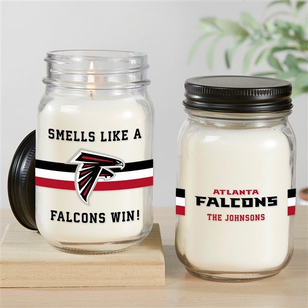 NFL Atlanta Falcons Personalized Farmhouse Candle Jar - 50145