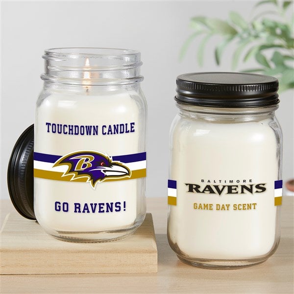 NFL Baltimore Ravens Personalized Farmhouse Candle Jar - 50146