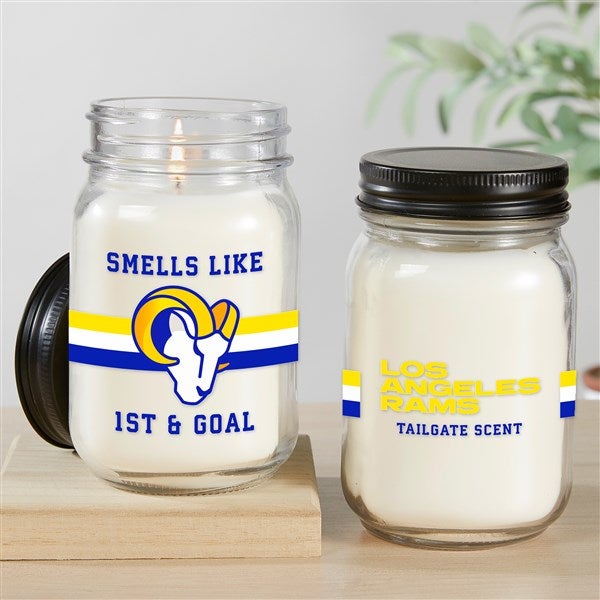 NFL Los Angeles Rams Personalized Farmhouse Candle Jar - 50154