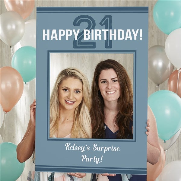 Modern Birthday Personalized Photo Frame Prop - 50176