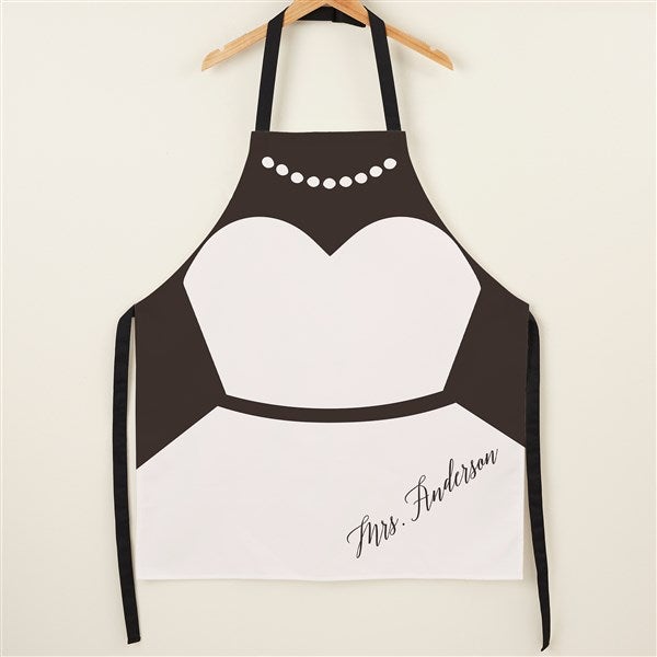 Bride & Groom Personalized Full Color Apron - 50197