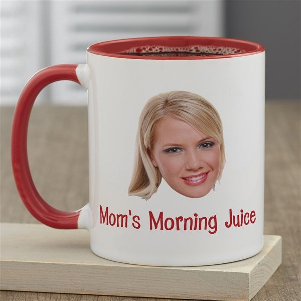 Photo Face Cutout Personalized Coffee Mug - 50285