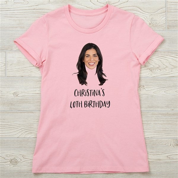 Photo Face Cutout Personalized Ladies Shirts - 50287