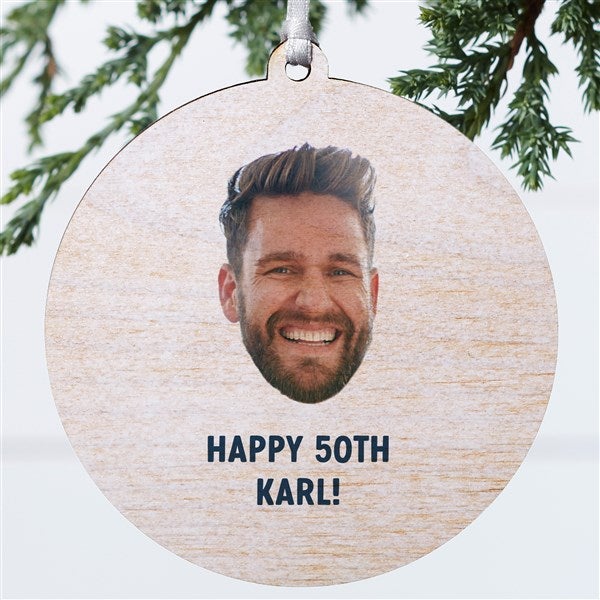 Photo Face Cutout Personalized Ornament - 50290