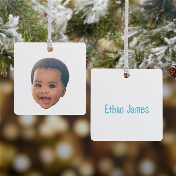 Photo Face Cutout Personalized Ornament - 50290