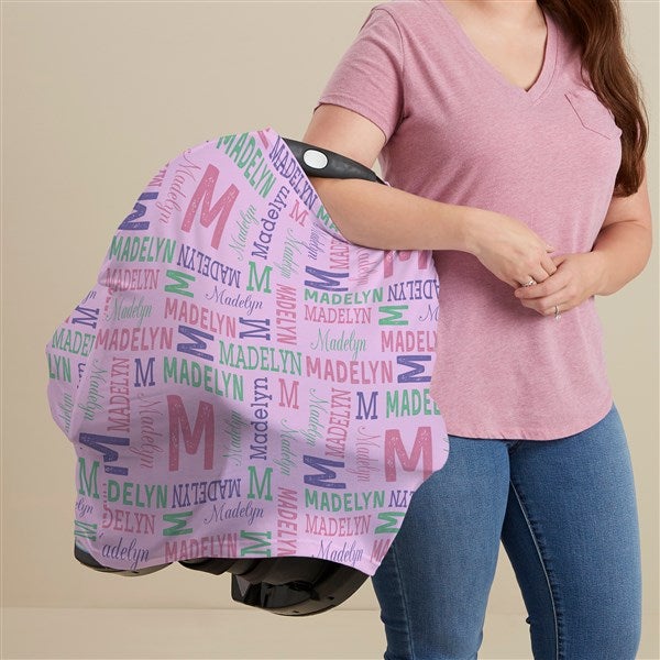 Repeating Name Personalized 5 in 1 Nursing Cover - 50368