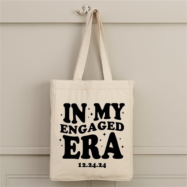 In My Engaged Era Personalized Canvas Tote Bags - 50400