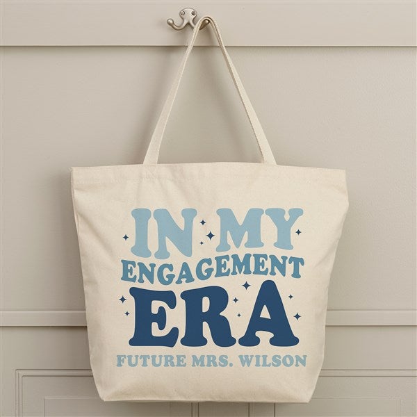 In My Engaged Era Personalized Canvas Tote Bags - 50400