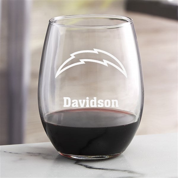 NFL Los Angeles Chargers Wine Glass Collection - 50465