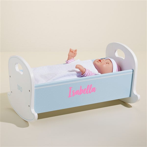 Personalized Kids Toy Baby Doll Crib  - 50492